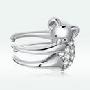 925 Sterling Silver CZ Pavé Setting Earrings