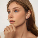 925 Sterling Silver Earrings 1.3*0.3cm for Women