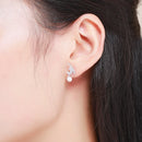 925 Sterling Silver Shell Pearl Earrings for Women