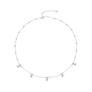 925 Sterling Silver 3mm Moissanite Necklace for Women