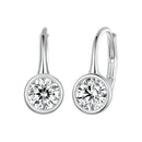 925 Sterling Silver 0.50 Carat Moissanite Earrings for Women