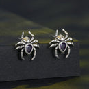 925 Sterling Silver Earrings with Pavé Setting CZ, Size 13*12mm