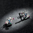 925 Sterling Silver Pavé Setting CZ Earrings for Women