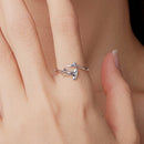 925 Sterling Silver Oxidized Silver Ring 0.16cm Width for Women
