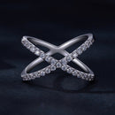 S925 Sterling Silver Moissanite Ring Size 8