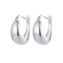 925 Sterling Silver White Gold Plated Earrings for Women