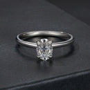 925 Sterling Silver Moissanite 1ct Ring Size 8