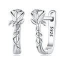 925 Sterling Silver Earrings with Oxidized Finish for Women