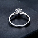925 Sterling Silver Moissanite & CZ Ring Size 6 for Women