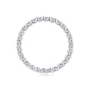 S925 Sterling Silver 2.0mm Moissanite Ring Size 9 for Women