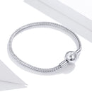 925 Sterling Silver Plated Platinum 17cm Bracelet for Men