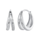 925 Sterling Silver Pavé Setting CZ Earrings for Women