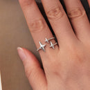 925 Sterling Silver Oxidized Silver Ring for Women