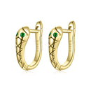 925 Sterling Silver Plated Platinum CZ Earrings for Women