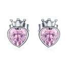 925 Sterling Silver Oxidized Pavé Setting CZ Earrings