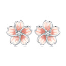 925 Sterling Silver Multi-Color Enamel Pavé CZ Earrings