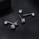 925 Sterling Silver 0.50 Carat Moissanite Earrings for Women