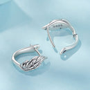 925 Sterling Silver Earrings with Oxidized Finish, 1.3x0.5cm for Women