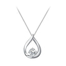 925 Sterling Silver Necklace with 1 Carat Moissanite - 400mm Length for Women