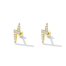 925 Sterling Silver Earrings with Pavé Setting CZ for Women