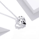 S925 Sterling Silver Adjustable Necklace with CZ and Enamel Pendant