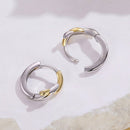 925 Sterling Silver White Gold Plated Earrings