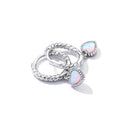 S925 Sterling Silver Translucent Opal Earrings