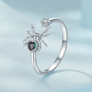 925 Sterling Silver White Gold Plated Ring with Pavé Setting CZ for Women