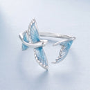 925 Sterling Silver White Enamel Pavé Set CZ Ring for Women