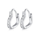 925 Sterling Silver Earrings with Pavé Setting CZ for Women