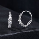 925 Sterling Silver Moissanite Earrings 13*4mm for Women