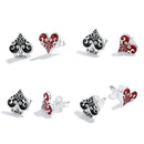 S925 Sterling Silver Oxidized Earrings with Enamel - Perfect for Any Occasion