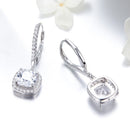 925 Sterling Silver Plated Gold Pavé Setting CZ Earrings for Women