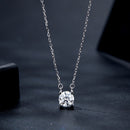 925 Sterling Silver 0.65 Carat Moissanite Necklace for Women