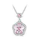 925 Sterling Silver Necklace with 19*13mm CZ Pendant