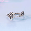 925 Sterling Silver Oxidized 0.14-0.8cm Ring for Women