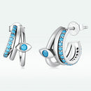 925 Sterling Silver High Quality Turquoise Earrings