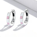 S925 Sterling Silver Enamel Oxidized Earrings
