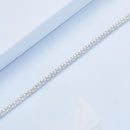 925 Sterling Silver Bracelet 17cm Heart-shaped 1.0cm for Women
