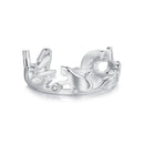 925 Sterling Silver Pavé Setting CZ Ring - Width 1.5-6.5mm for Women