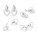 925 Sterling Silver Earrings for Women - Oxidized - 1.9x1.2cm