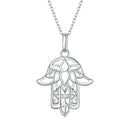 S925 Sterling Silver Plated Platinum Adjustable Necklace for Women