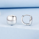 925 Sterling Silver Plated White Gold 10mm Earrings for Women
