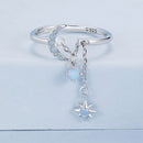 925 Sterling Silver Nano Opal Stone Ring for Women
