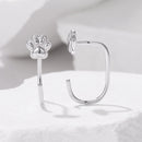 925 Sterling Silver Plated White Gold Earrings for Women