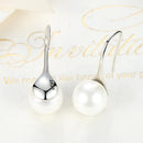 925 Sterling Silver Genuine Shell Pearl Earrings for Women