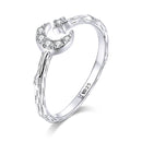 925 Sterling Silver Custom Ring with Pavé Setting CZ