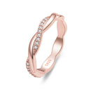 925 Sterling Silver Pavé Setting CZ Ring