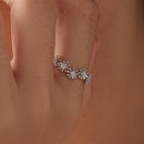 925 Sterling Silver Moissanite 0.03ct Ring Size 7