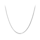 925 Sterling Silver Necklace 400mm with Platinum Plating for Women